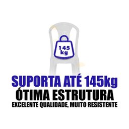 Mesa de Plástico Quadrada Tambaú Plast Empilhável com 4 Cadeiras - 6