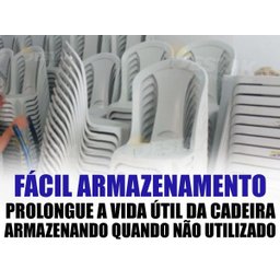 Mesa de Plástico Quadrada Tambaú Plast Empilhável com 4 Cadeiras - 8