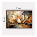 Ver imagem 3 de Quadro Abstrato Harmonia Florescer da Alma - 93x63 Cm Moldura Amadeirada