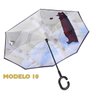 Guarda Chuva Pequeno Abre e Fecha Invertido Contrário 10 LQ-608P10 - 1