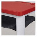Ver imagem 3 de Kit Escolar Individual – (Mesa e Cadeira) – Infantil 03 a 06 Anos – Realplast - Cor Vermelho - 41090