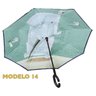 Guarda Chuva Pequeno Abre e Fecha Invertido Contrário 14 LQ-608P14 - 1