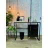 Aparador Luxo Estilo Industrial Prateleira Ferro e Madeira Escritório Home Office - 1
