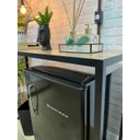 Ver imagem 2 de Aparador Luxo Estilo Industrial Prateleira Ferro e Madeira Escritório Home Office