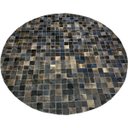 Ver imagem 1 de Tapete de couro redondo marrom café 1,80 diâmetro sem bordas