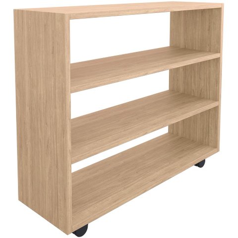 Sapateira Multiuso Organizador Com 03 Prateleiras E Rodizio Pérola L03 Amadeirado - Lyam Lyam Decor
