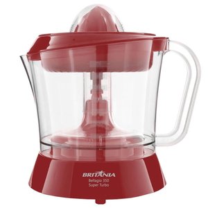 Espremedor de Frutas Bellagio 350 Bef350v Super Turbo 35w Britânia Vermelho com Jarra 1,5l 220v
