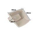 Ver imagem 3 de Kit 3 Tanque Plástico Bege 2un 24 Litros e 1un 15 Litros