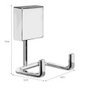 Ver imagem 4 de Gancho Cabide Duplo Toalheiro Fixação Por Parafusos Cromado - Wp Connect