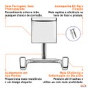 Ver imagem 5 de Gancho Cabide Duplo Toalheiro Fixação Por Parafusos Cromado - Wp Connect