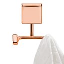 Ver imagem 3 de Gancho Cabide Duplo Toalheiro Fixação Por Parafusos Rosé Gold - Wp Connect