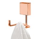Ver imagem 2 de Gancho Cabide Duplo Toalheiro Fixação Por Parafusos Rosé Gold - Wp Connect
