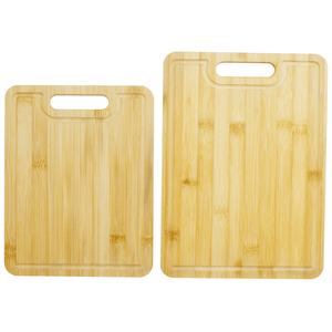 2 Tabuas de Carne Madeira Bambu Churrasco Grande Media Kala