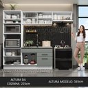 Ver imagem 6 de Armário de Cozinha Completa 270cm Branco Cinza Agata Madesa 04
