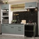 Ver imagem 1 de Armário de Cozinha Completa 270cm Branco Cinza Agata Madesa 04