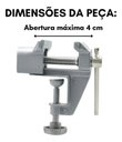 Ver imagem 2 de Mini Morsa de Bancada 40mm Ferramentas Ipiranga