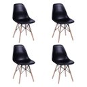 Ver imagem 3 de Conjunto Mesa 90cm e 4 Cadeiras Polipropileno Eiffel; Design para Cozinha e Jantar