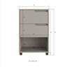 Mesa Cabeceira 2 Gavetas L45xa69cm - 5