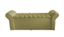 Ver imagem 2 de Kit Dubaí Cabeceira de Cama Box Casal e Recamier Baú Queen 160 Cm Suede Bege Eli Móveis