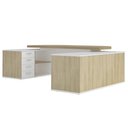 Ver mais imagens de Mesa em U Presidente com Tomadas Tamburato Corp A06 Carvalho/branco - Mpozenato