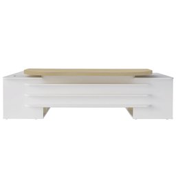 Mesa em U Presidente com Tomadas Tamburato Corp A06 Carvalho/branco - Mpozenato - 5