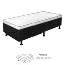 Ver imagem 3 de Cama Box Solteiro Conjugada Amira 88x188 Preto