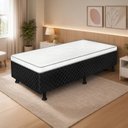 Ver imagem 1 de Cama Box Solteiro Conjugada Amira 88x188 Preto
