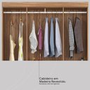Ver imagem 6 de Guarda Roupa Solteiro 6 Portas e 2 Gavetas Ecom Ii - Amêndola Touch/off White