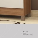 Ver imagem 7 de Guarda Roupa Solteiro 6 Portas e 2 Gavetas Ecom Ii - Amêndola Touch/off White