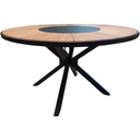Ver imagem 1 de Mesa de Jantar Perpétua 1,40m com Centro Giratório para Cozinha, Edícula
