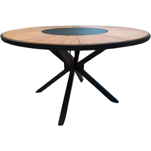 Mesa de Jantar Perpétua 1,40m com Centro Giratório para Cozinha, Edícula