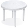 Mesa de Plástico Redonda Desmontavel Grande Branca 95cm Arqplast - 1