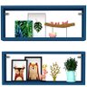 Kit 2 Nicho Retangular Azul 30x15x10p Mdf Decorativo - 1