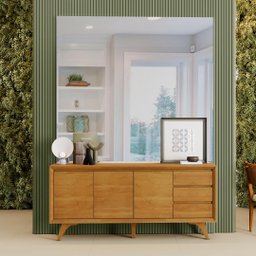 Buffet Vertex 3 Portas 3 Gavetas Naturalle - 5