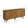 Buffet Vertex 3 Portas 3 Gavetas Naturalle - 4
