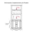 Ver imagem 5 de Estante Livreiro Multiuso Imperial 9040 com 02 Portas e 05 Prateleiras Imbuia - Mpo