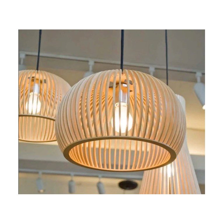 Luminária de Teto em MDF Completa