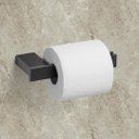 Ver imagem 4 de Kit 4 Acessórios para Banheiro Preto Master Toalheiro Duplo