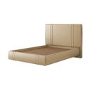Ver imagem 4 de Cama Moderna Aspen Casal Box com Cabeceira Estofada Base Flutuante Pu Bege G99 - Gran Belo