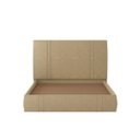 Ver imagem 2 de Cama Moderna Aspen Casal Box com Cabeceira Estofada Base Flutuante Pu Bege G99 - Gran Belo