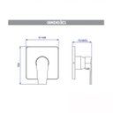 Ver imagem 7 de Acabamento Monocomando Chuveiro Level Black Matte Noir Deca