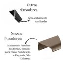Ver imagem 4 de Kit 20 Puxador Drop Alumínio Porta Gaveta Móveis Planej 30cm - Ouro Envelhecido