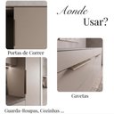 Ver imagem 5 de Kit 20 Puxador Drop Alumínio Porta Gaveta Móveis Planej 30cm - Ouro Envelhecido