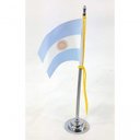Ver imagem 2 de Mini Bandeira de Mesa Argentina 15 Cm Poliéster