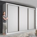 Ver imagem 2 de Guarda Roupa Casal 3 Portas 6 Gavetas Nápoli Minastex