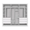 Ver imagem 4 de Guarda Roupa Casal 3 Portas 6 Gavetas Nápoli Minastex