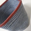 Ver imagem 5 de Cesta Decorativo Organizadora Cachepô Home&co Tecido 25x25x25cm Azul