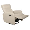 Ver imagem 4 de Poltrona Reclinável Giratória com Balanço Prime:linho Bege