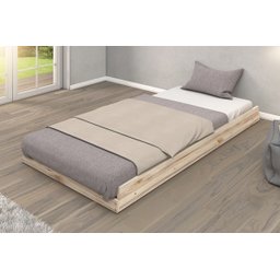 Cama Auxiliar Madeira Maciça sem Pintura - 1