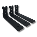 Ver imagem 2 de Kit 3 Suportes 15cm de Parede para Prateleira Formato L Mão Francesa Moderna Aço Durável Preto
